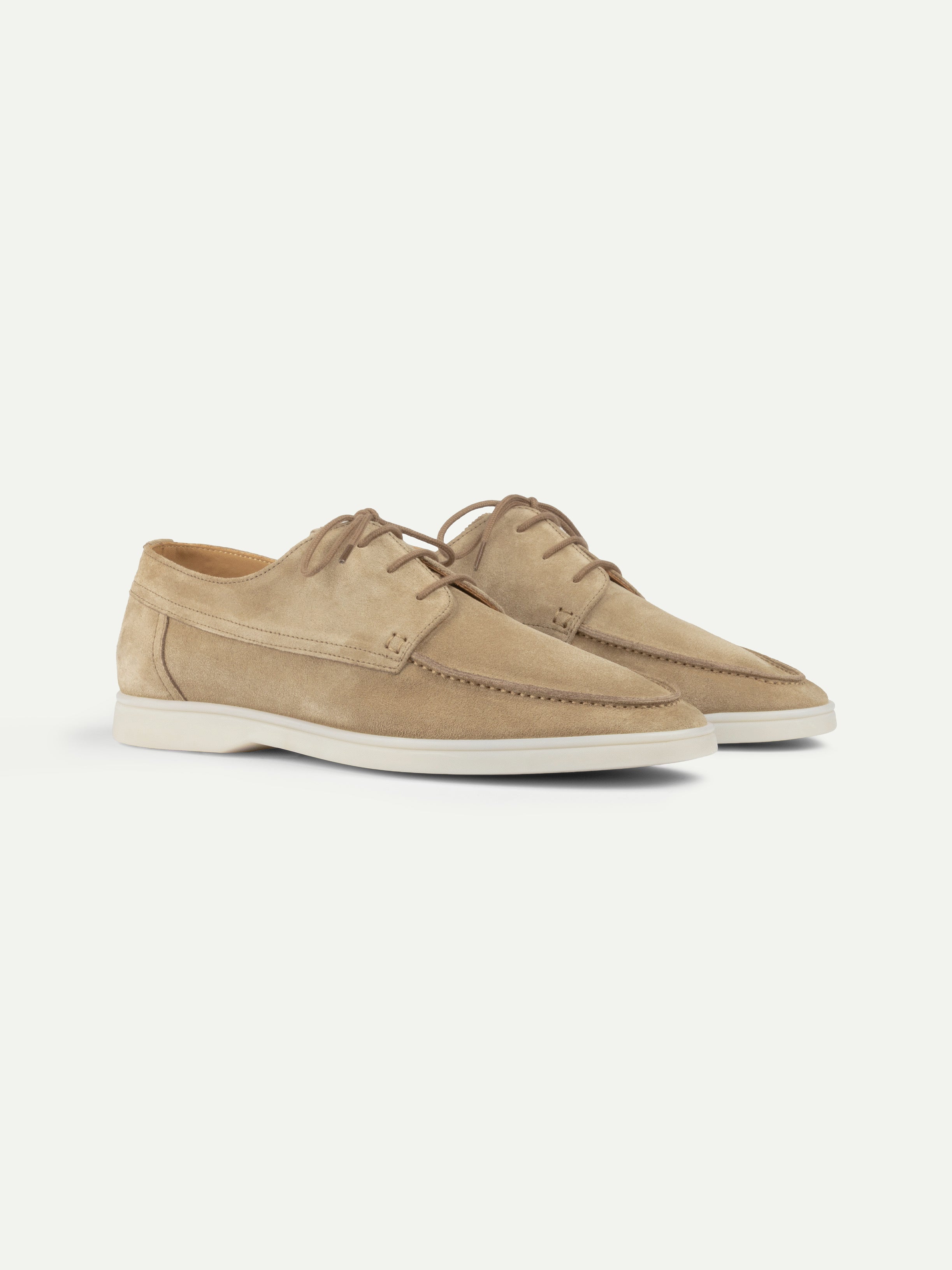 Dark Taupe Boat Loafers – Positano Life