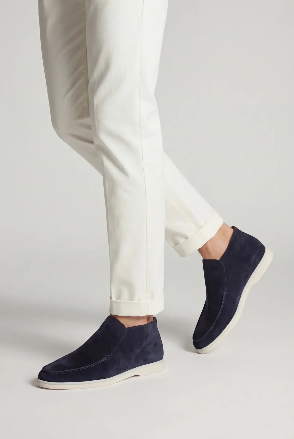 Moreno Suede City Loafer Navy – Positano Life