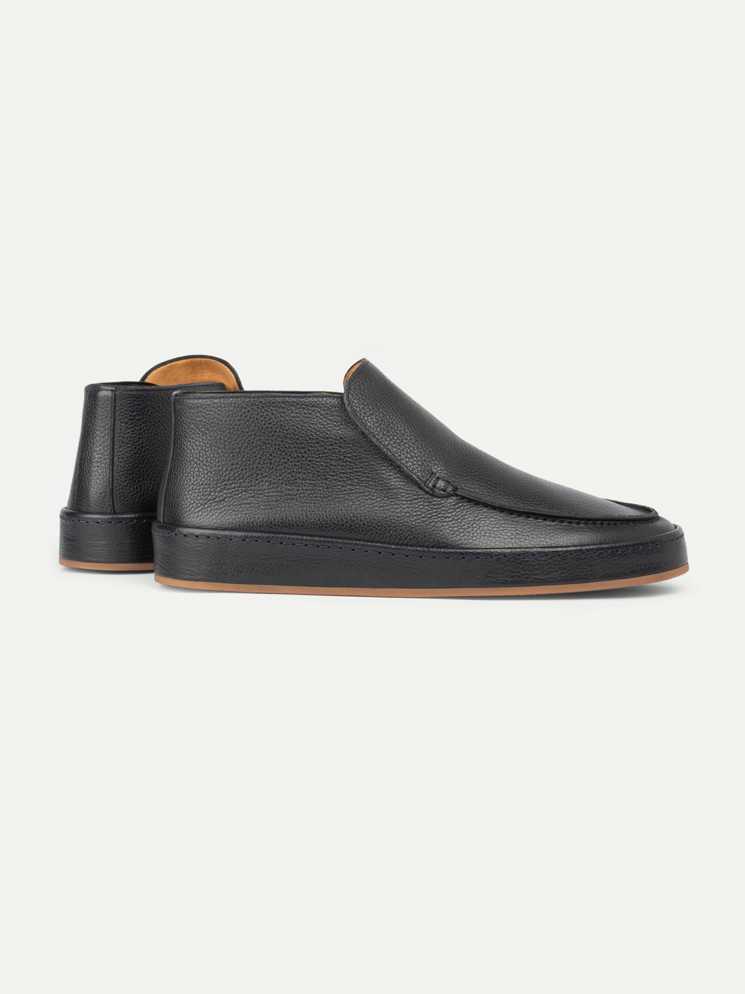 Navy Grain Voyager City Loafer – Positano Life