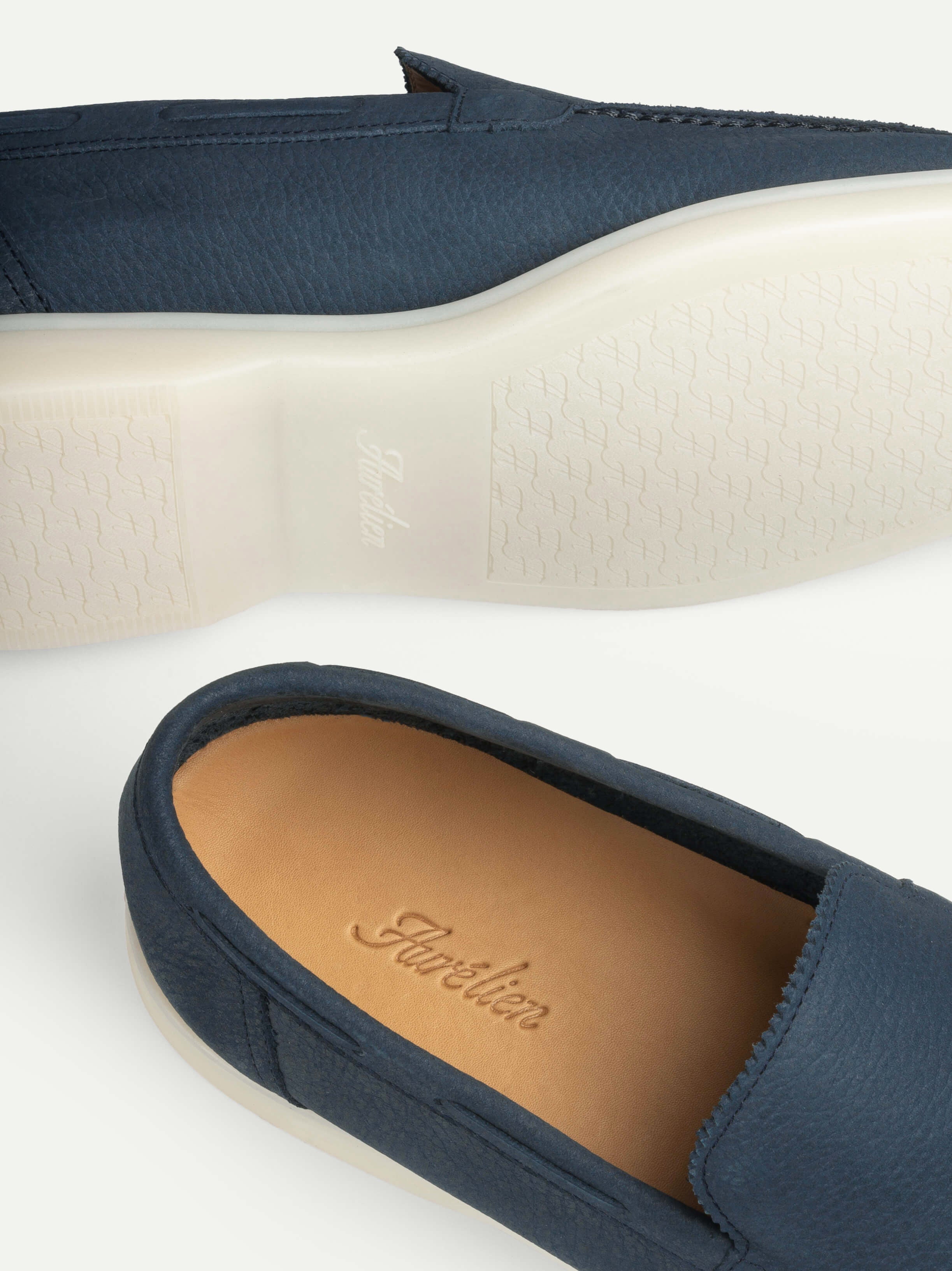 Steel Blue Nubuck Yacht Loafers – Positano Life