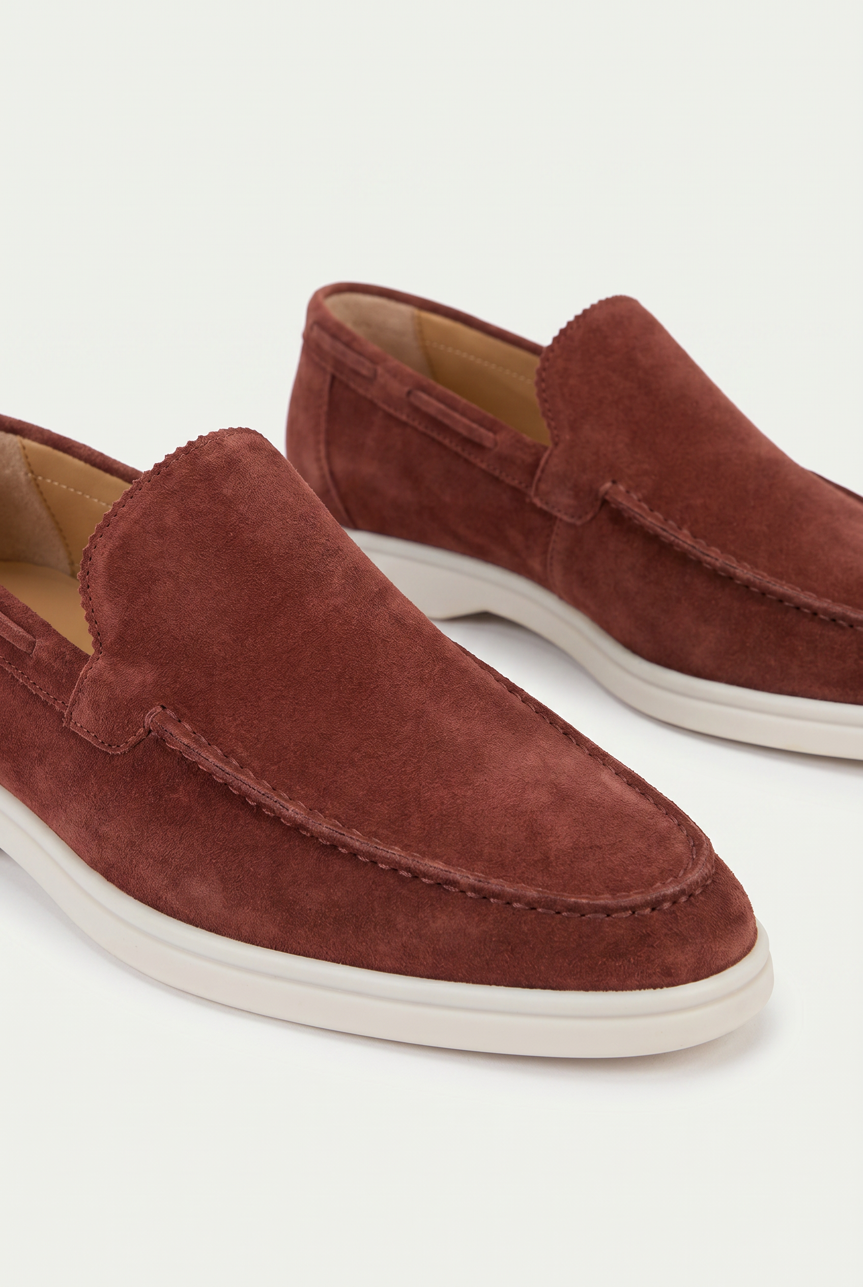 Moreno Classic Suede Loafer Burgundy – Positano Life
