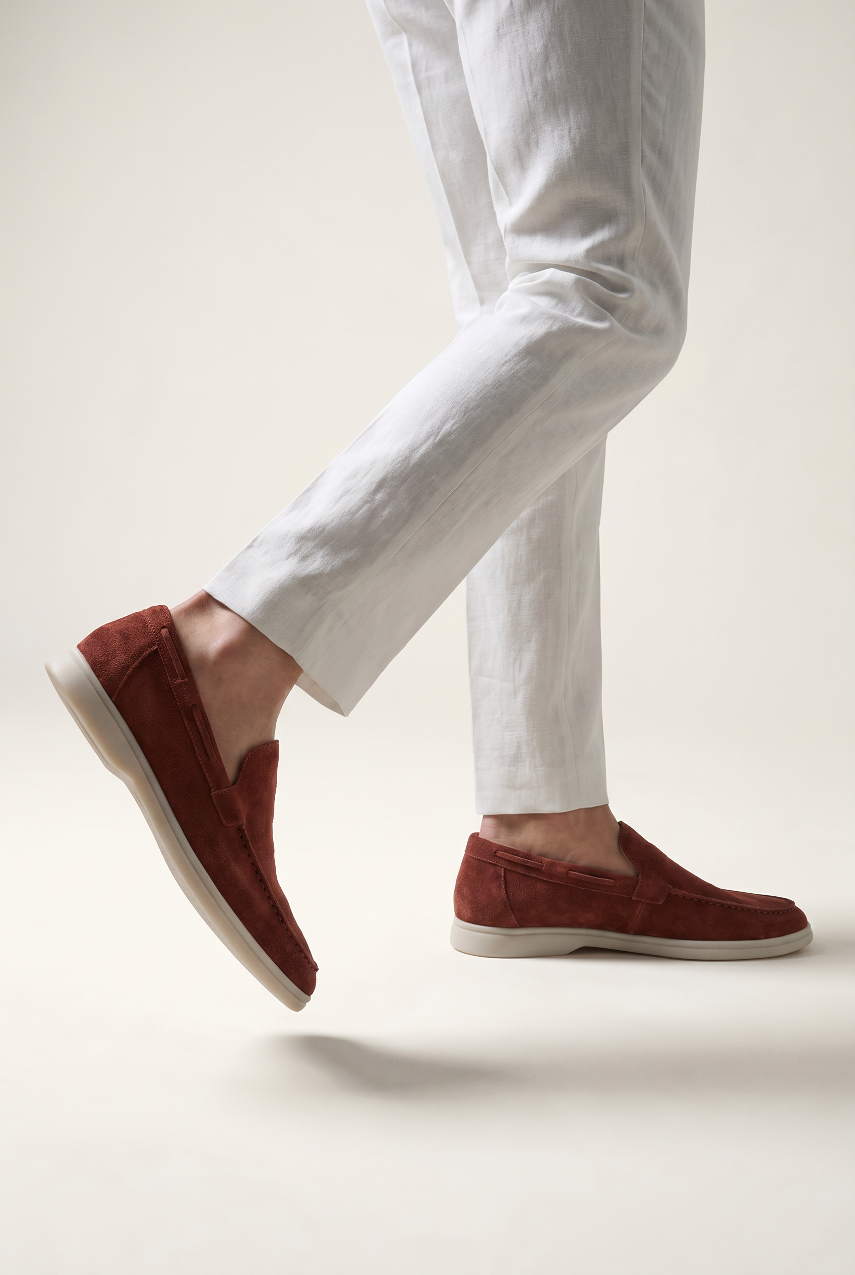 Moreno Classic Suede Loafer Burgundy – Positano Life