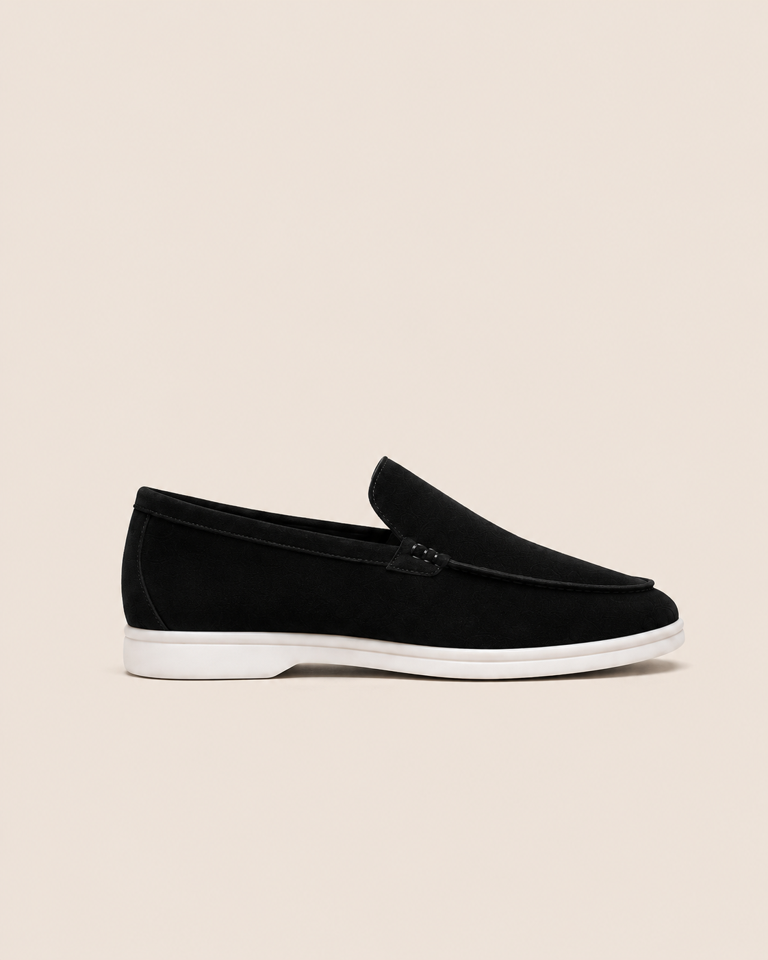 Lady Black Cowhide Slip-On Loafers – Positano Life